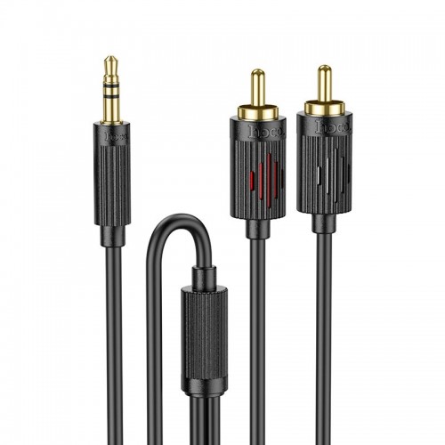 Кабель Hoco 3.5 double Lotus RCA audio cable UPA28 |1.5M| black
