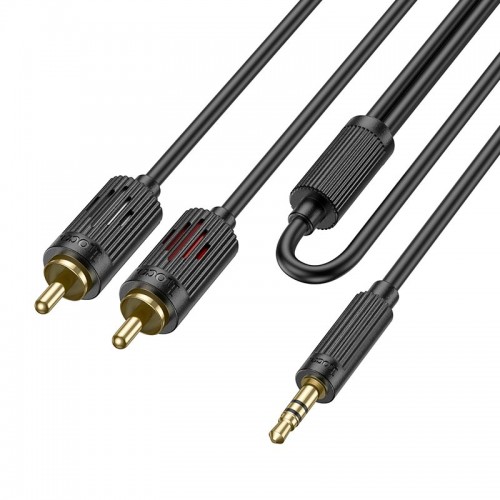 Кабель Hoco 3.5 double Lotus RCA audio cable UPA28 |1.5M| black