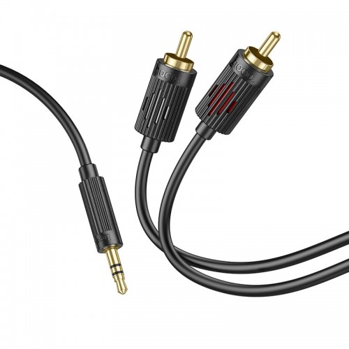 Кабель Hoco 3.5 double Lotus RCA audio cable UPA28 |1.5M| black