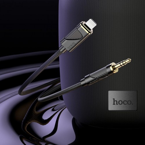 Кабель HOCO Friend digital audio conversion cable AUX to Lightning UPA30 |1m, DAC|