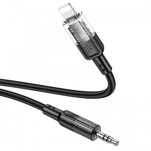 Кабель Hoco Spirit transparent digital audio conversion cable iP UPA27 |1.2M| grey
