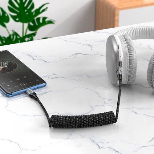 Кабель HOCO 3.5mm to Type-C Nuevo digital audio conversion cable UPA33B |1.5m, DAC| black