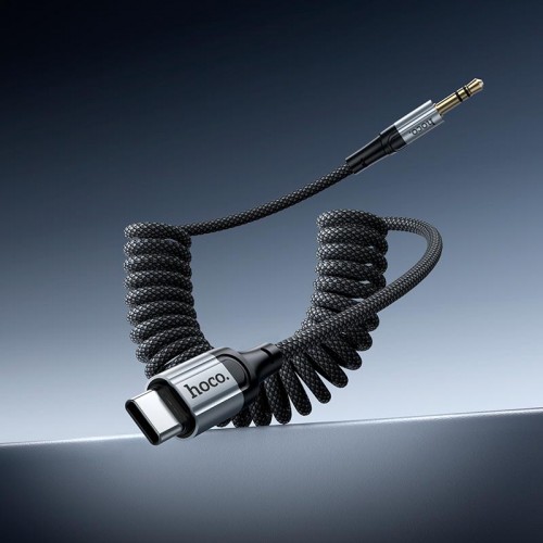 Кабель HOCO 3.5mm to Type-C Nuevo digital audio conversion cable UPA33B |1.5m, DAC| black