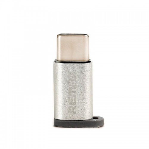 Переходник Micro USB to Type-C REMAX RA-USB1 silver
