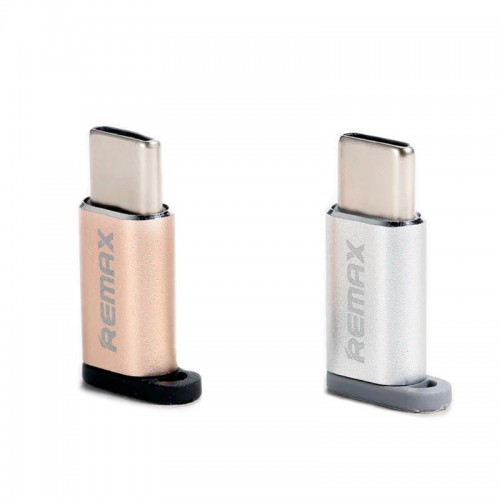 Переходник Micro USB to Type-C REMAX RA-USB1 silver