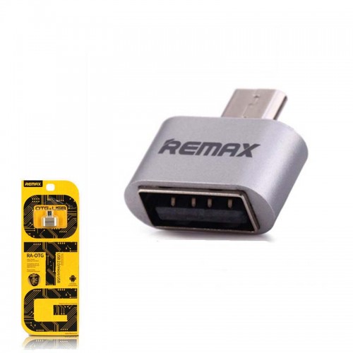 Переходник Micro USB OTG REMAX RA-OTG silver