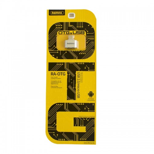 Переходник Micro USB OTG REMAX RA-OTG silver
