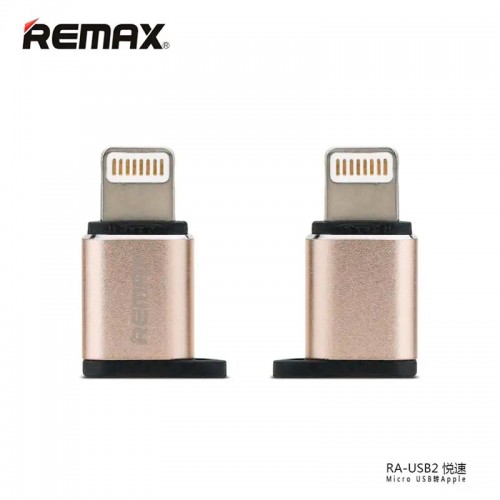 Переходник Micro USB to Lightnng REMAX RA-USB2 silver