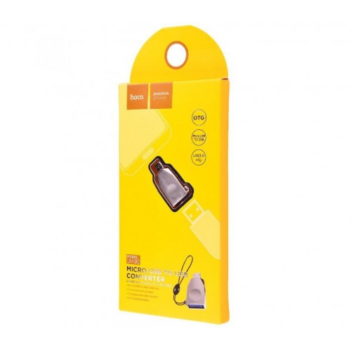 Переходник HOCO Micro USB OTG UA10 nickel