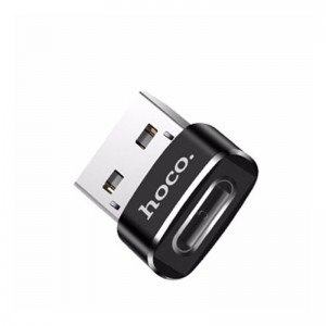 Переходник HOCO USB to Type-C UA6 black
