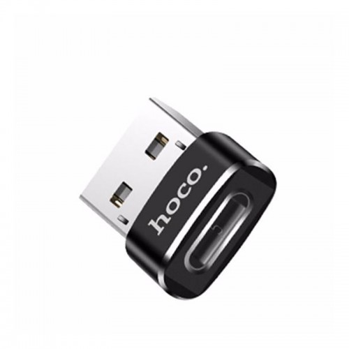 Переходник HOCO USB to Type-C UA6 black