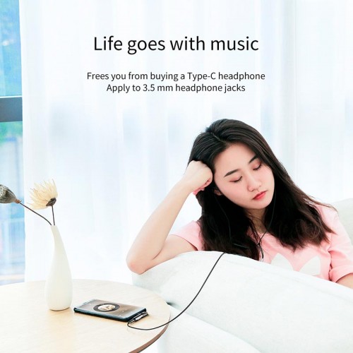 Переходник BASEUS Type-C (input) to 3.5mm+Type-C L41 black