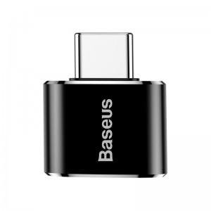Переходник Baseus Female USB to Type-C Male OTG Adapter Converter |2.4A| (CATOTG-01) black