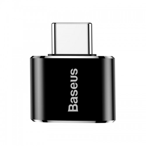 Переходник Baseus Female USB to Type-C Male OTG Adapter Converter |2.4A| (CATOTG-01) black