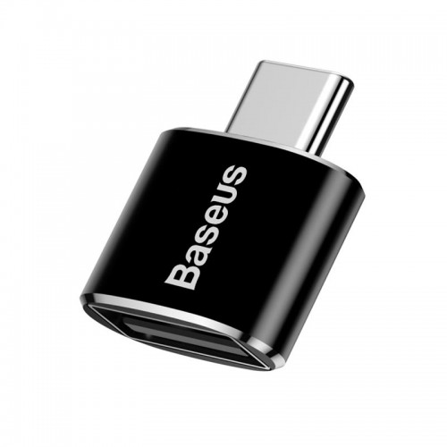 Переходник Baseus Female USB to Type-C Male OTG Adapter Converter |2.4A| (CATOTG-01) black