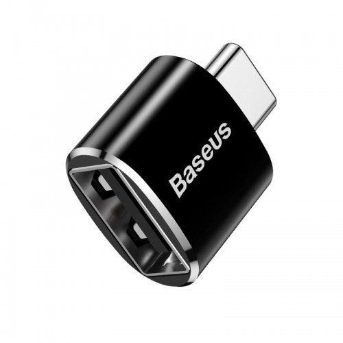 Переходник Baseus Female USB to Type-C Male OTG Adapter Converter |2.4A| (CATOTG-01) black