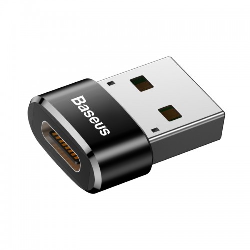 Переходник BASEUS USB Male To Type-C Female |2.4A| (CAAOTG-01) black