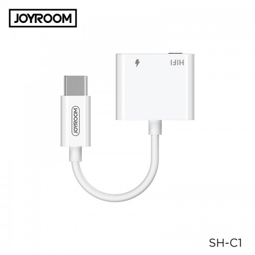 Переходник JOYROOM Ben Series Type-C to HIFI+PD Audio Converter SH-C1 (2019) |3A| white