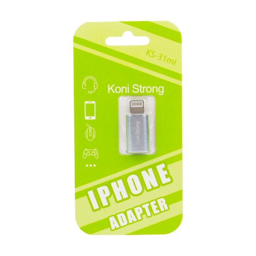 Переходник KONI STRONG Micro to Lightning KS-31mi