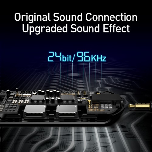 Переходник BASEUS GAMO 3-in-1 Lightning Male to Dual lightning/3.5mm Female Adapter L47 black