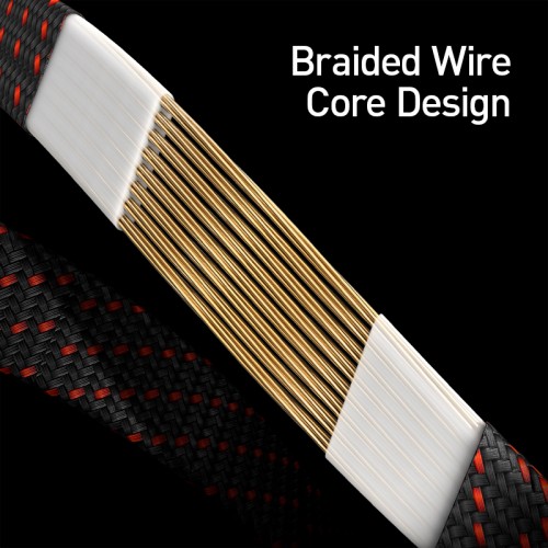 Переходник BASEUS GAMO 3-in-1 Lightning Male to Dual lightning/3.5mm Female Adapter L47 black