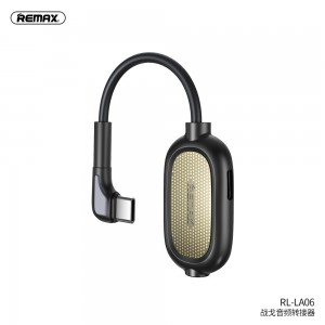 Переходник REMAX Janker Series Type-C Audio Adapter RL-LA06 |3A| black
