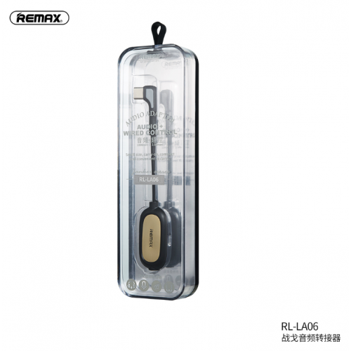 Переходник REMAX Janker Series Type-C Audio Adapter RL-LA06 |3A| black