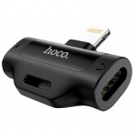 Адаптер HOCO Dual Lightning цифровой аудио конвертер LS31 |2A| черный