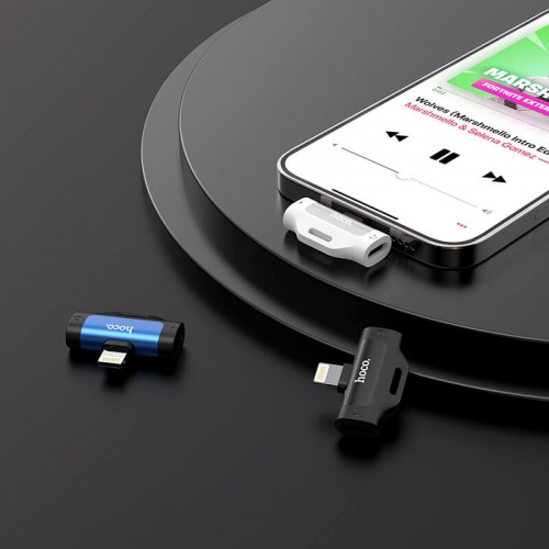 Переходник HOCO Dual Lightning digital audio converter LS31 |2A| black