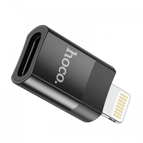 Переходник HOCO Lightning to Type-C female adapter UA17 |2A, USB2.0| black