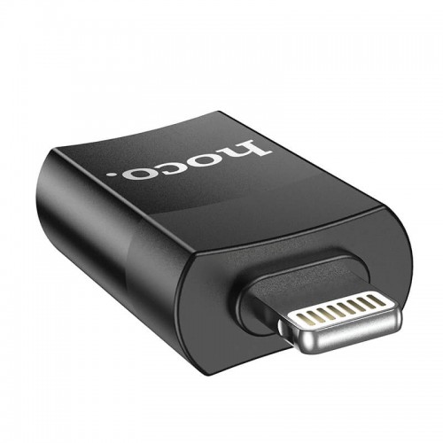 Переходник HOCO Lightning to USB female adapter UA17 |2A, USB2.0 OTG| black