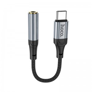Переходник HOCO Fresh Digital Type-C to 3.5 audio converter LS36 |0.12m, DAC| black