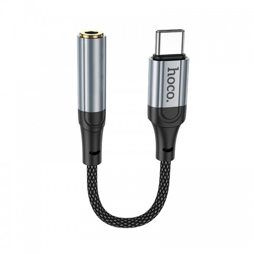 Переходник HOCO Fresh Digital Type-C to 3.5 audio converter LS36 |0.12m, DAC| black