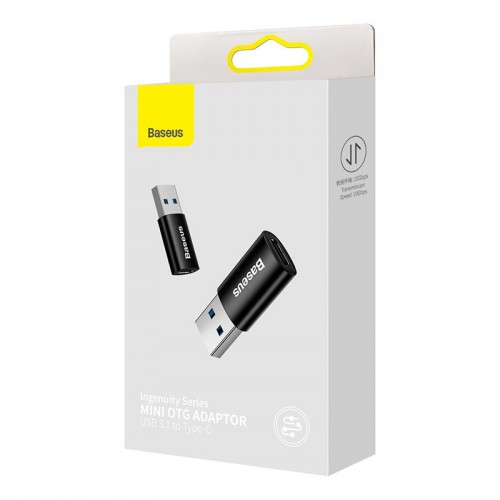 Переходник Baseus Ingenuity Series Mini OTG Adaptor USB 3.1 to Type-C black