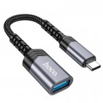 Перехідник HOCO Type-C male to USB female 3.0 converter UA24 grey
