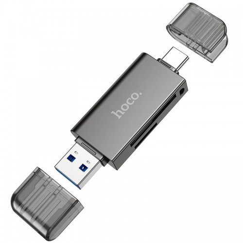 Переходник HOCO USB&Type-C 3.0 high-speed card reader HB39 |5Gbps| black