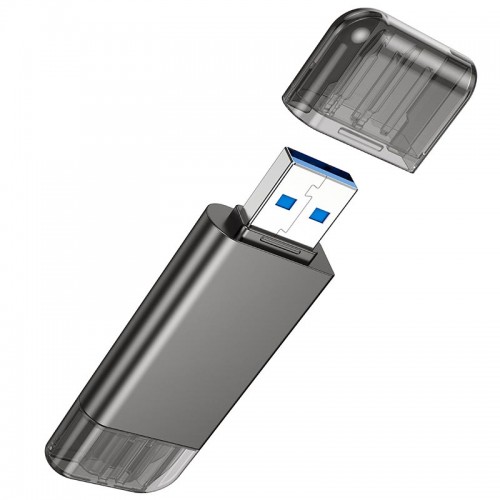 Переходник HOCO USB&Type-C 3.0 high-speed card reader HB39 |5Gbps| black