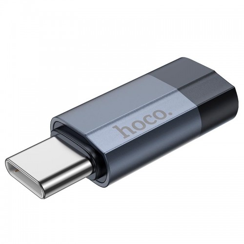 Переходник HOCO Type-C male to iP female charging and data adapter UA29 |3A| black