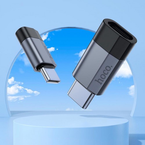 Переходник HOCO Type-C male to iP female charging and data adapter UA29 |3A| black