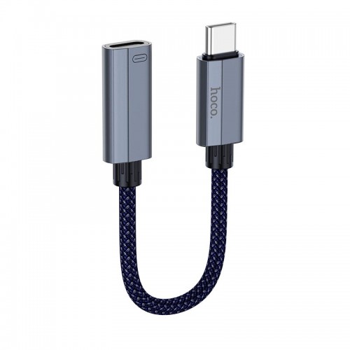 Переходник HOCO Type-C male to iP female charging and data adapter cable UA29A |3A, 0,15m| black