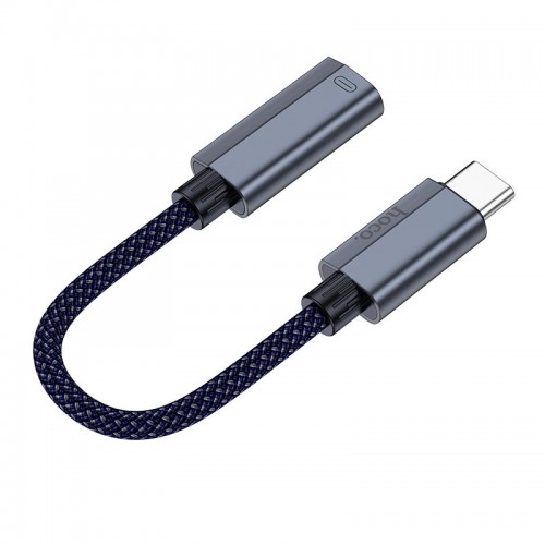 Переходник HOCO Type-C male to iP female charging and data adapter cable UA29A |3A, 0,15m| black