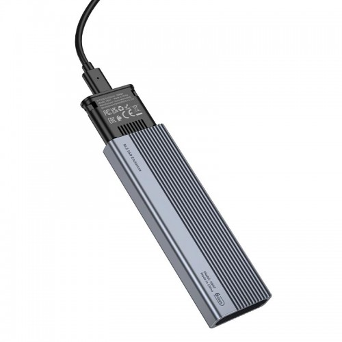 Кишеня для M. 2 SSD Enclosure (USB3.1/6Gbps, 4TB Max) HOCO HB47 grey