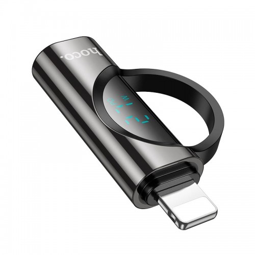 Переходник HOCO Lightning male to Type-C female display adapter UA32B |27W| black