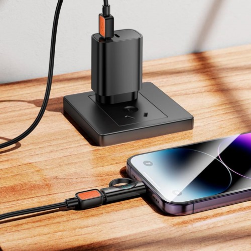 Переходник HOCO Lightning male to Type-C female display adapter UA32B |27W| black