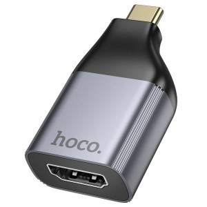 Переходник HOCO Type-C to HDTV adapter UA33 |4k Ultra HD| metal-grey