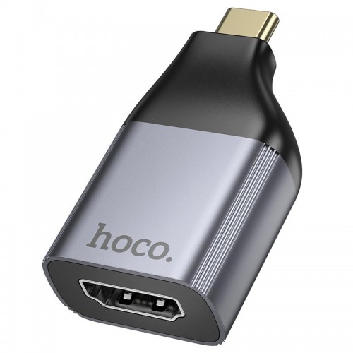 Переходник HOCO Type-C to HDTV adapter UA33 |4k Ultra HD| metal-grey