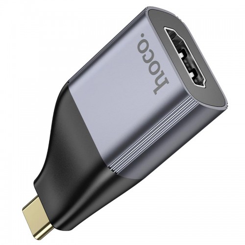 Переходник HOCO Type-C to HDTV adapter UA33 |4k Ultra HD| metal-grey