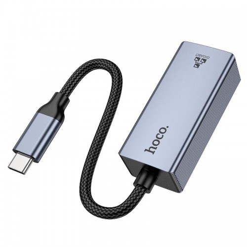 Адаптер HOCO Type-C ethernet adapter UA37 (1000 Mbps) grey