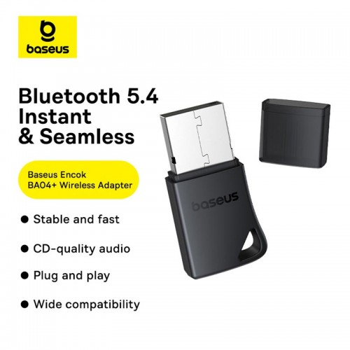 Адаптер Baseus Encok Wireless Adapter BA04+ |BT5.4, 20M| (A10082600121-00) black