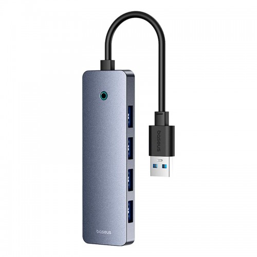 HUB адаптер Baseus UltraJoy Series 4-Port HUB Lite |USB-A to USB3.0*4, 5Gbps,15cm| grey